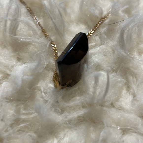 Vintage Genuine  Smoky Topaz Pendant Charm - Picture 9 of 9